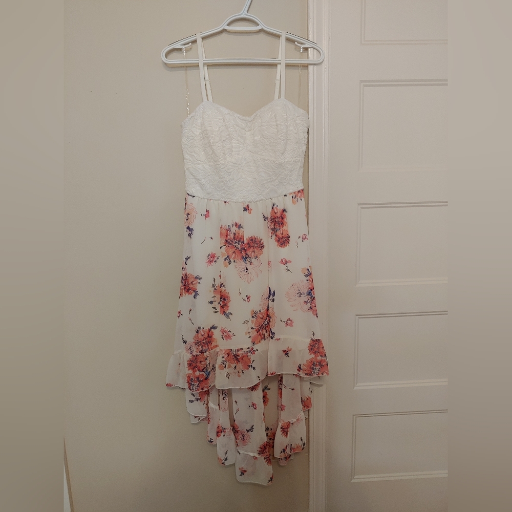 High-low floral dress